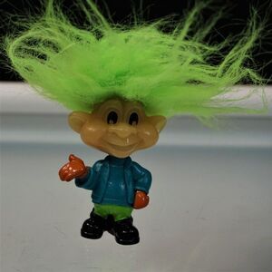 Vintage 1993 Burger King Kids Club JAWS Glow in the Dark Troll Doll